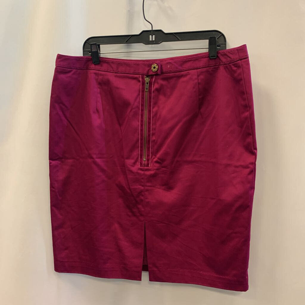 Skirt: A Line Suede Zip