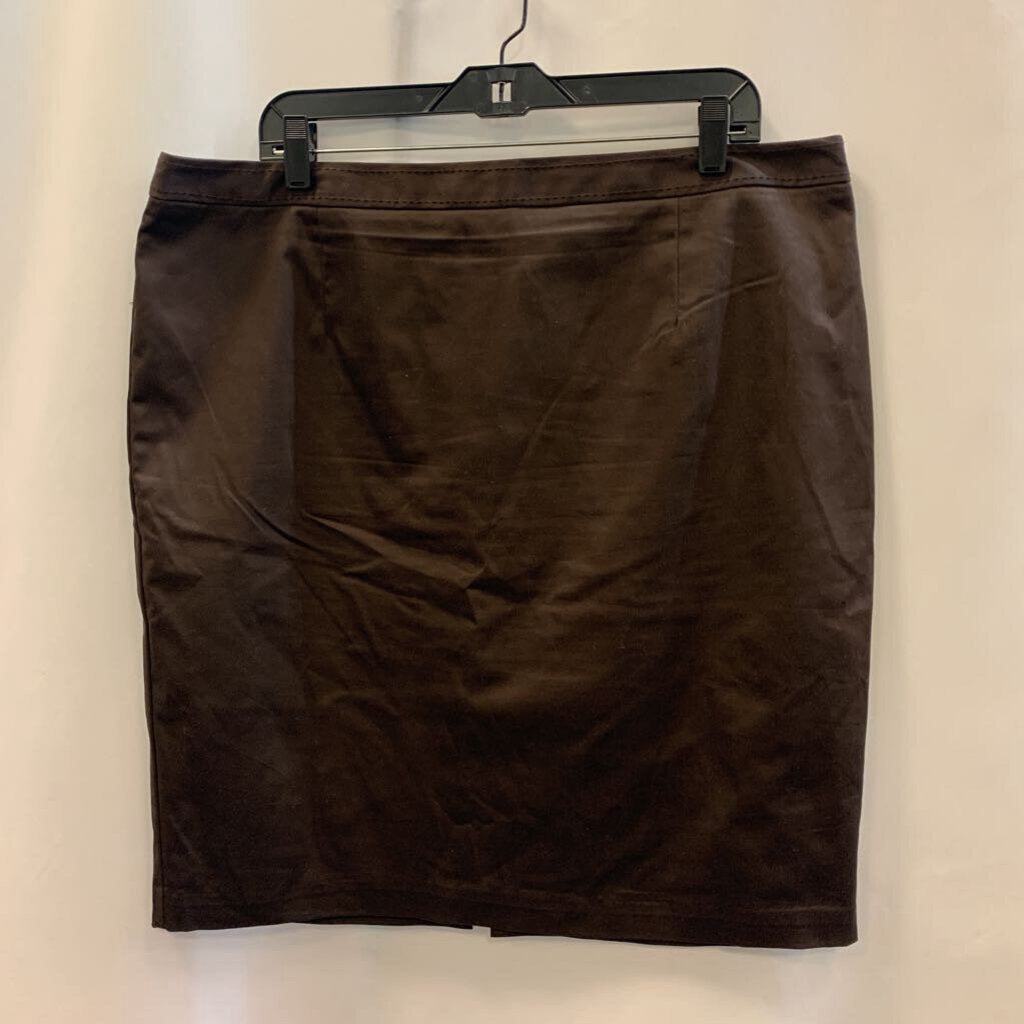 Skirt: A Line Suede Zip