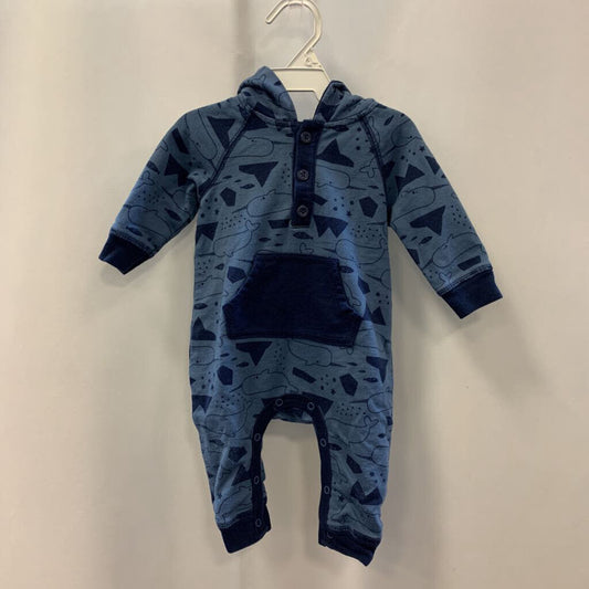 Romper: Long Sleeve Hooded Narwhale