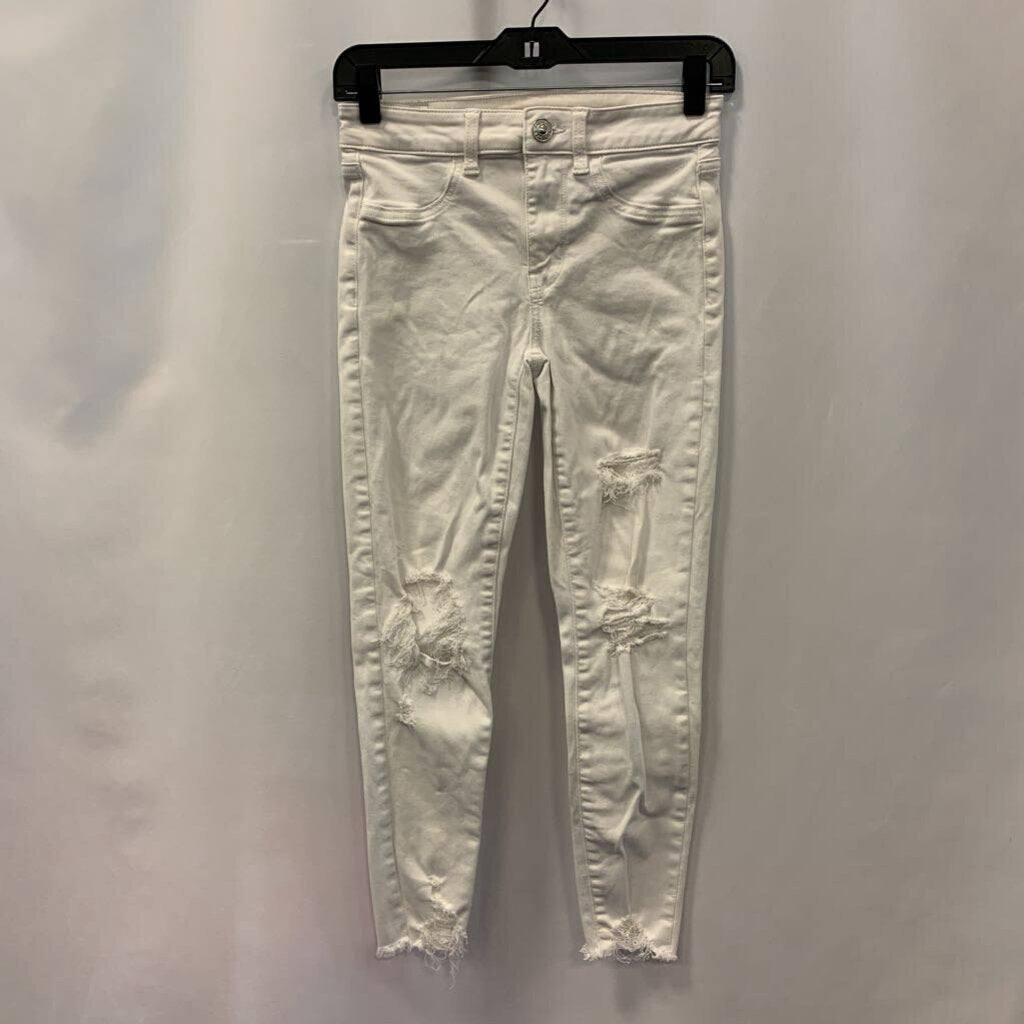 Pants: Destroyed Knee Jeans