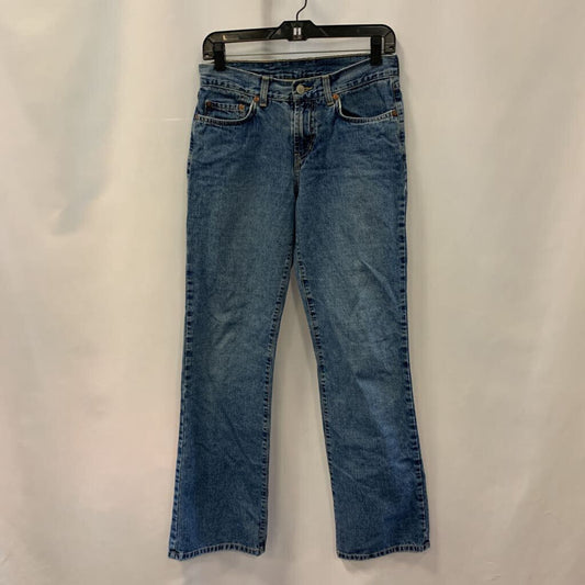 Pants: Light Wash Straight Leg Jeans