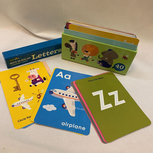 Write-on Learning Cards Letters