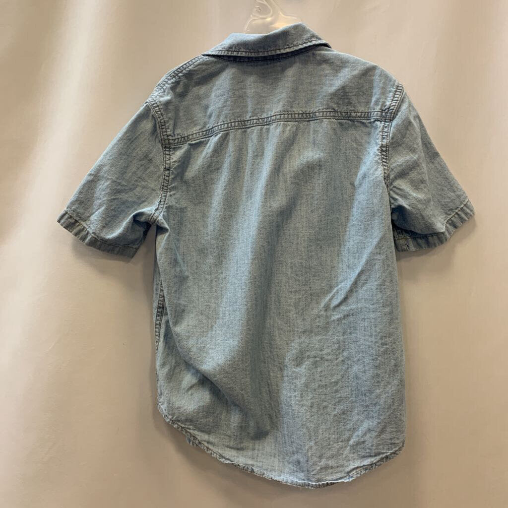 Shirt: Short Sleeve Chambray Button Up