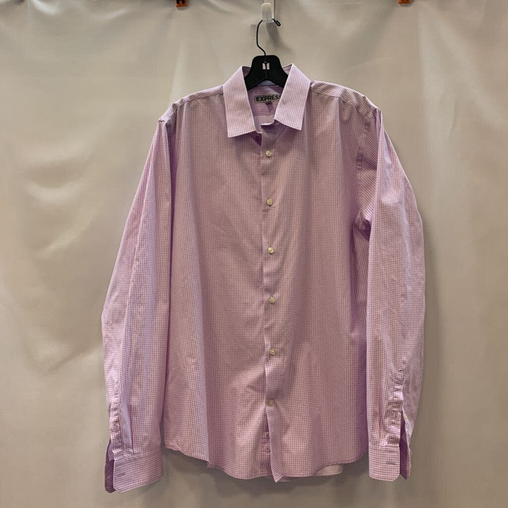 Shirt: Polka Dot Collared Button-Up