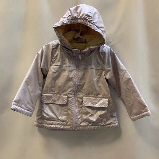 Jacket: Lightweight, sherpa lined hood