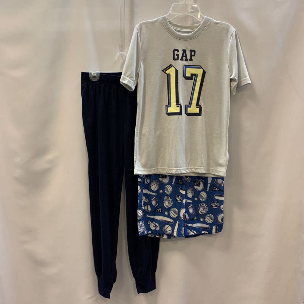 Sleeper: 3pc Short sleeve shirt, pants, shorts