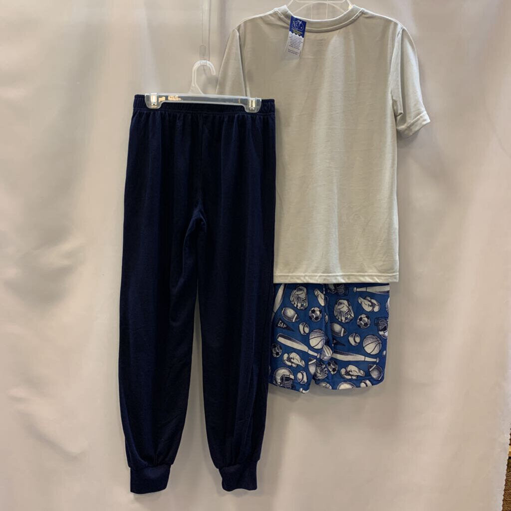 Sleeper: 3pc Short sleeve shirt, pants, shorts