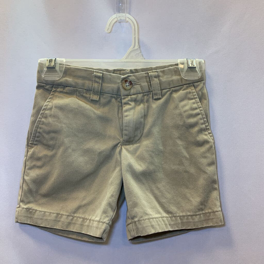 Shorts: Khaki Button