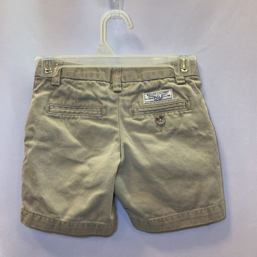 Shorts: Khaki Button