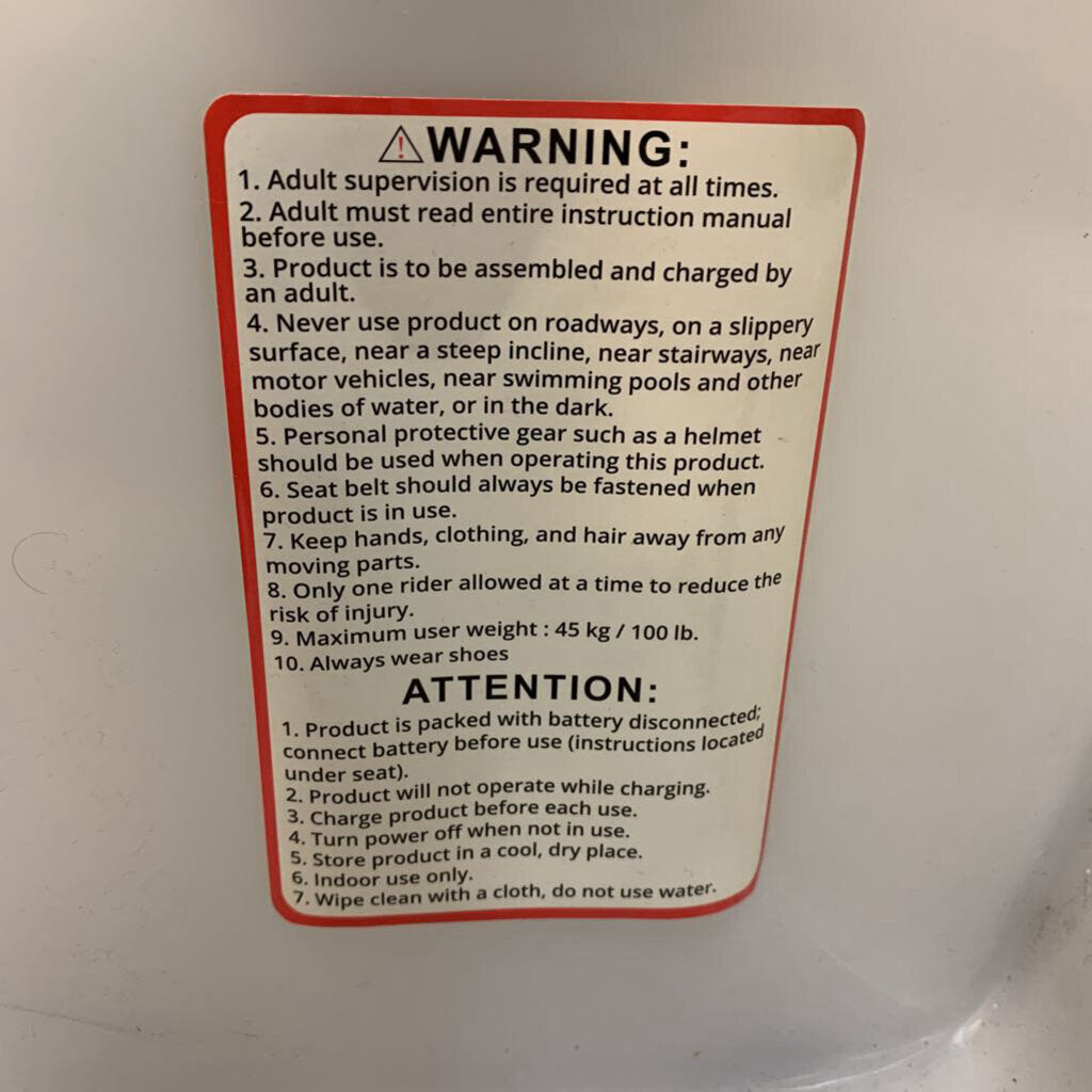 12V Ride-on GLOW Bumper Car