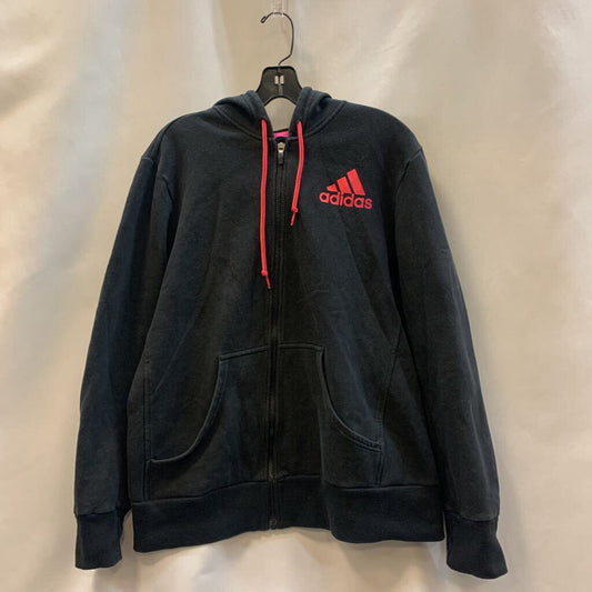 Hoodie: Zip Sweatshirt Pink Drawstring