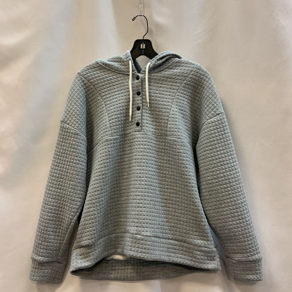 Hoodie: Quilted Quarter Button