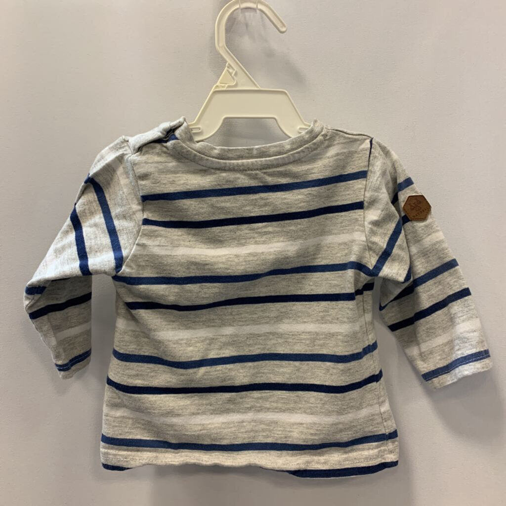 Sleeper: Long Sleeve Stripe Fleece Fox Bear
