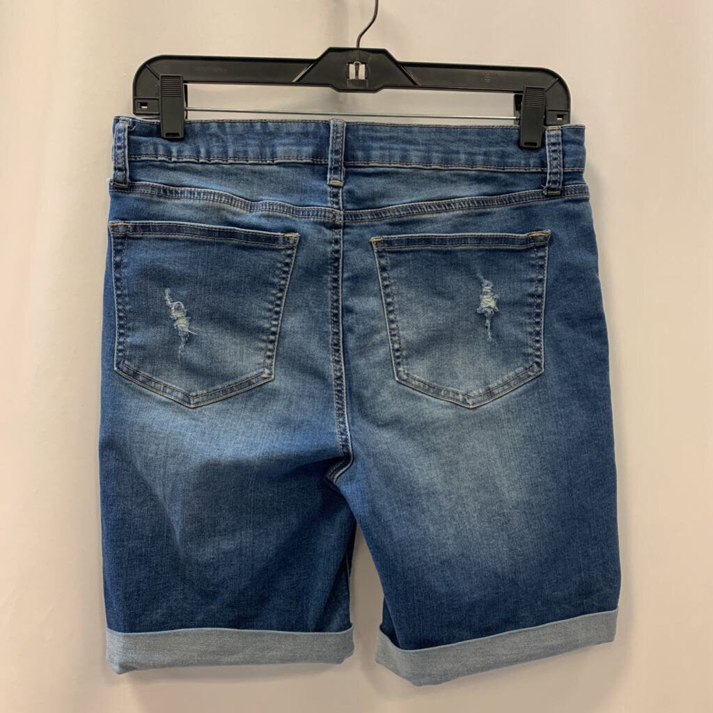 Shorts: Denim Distressed Blossom