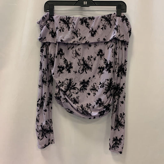 Shirt: Long Sleeve Off Shoulder Floral