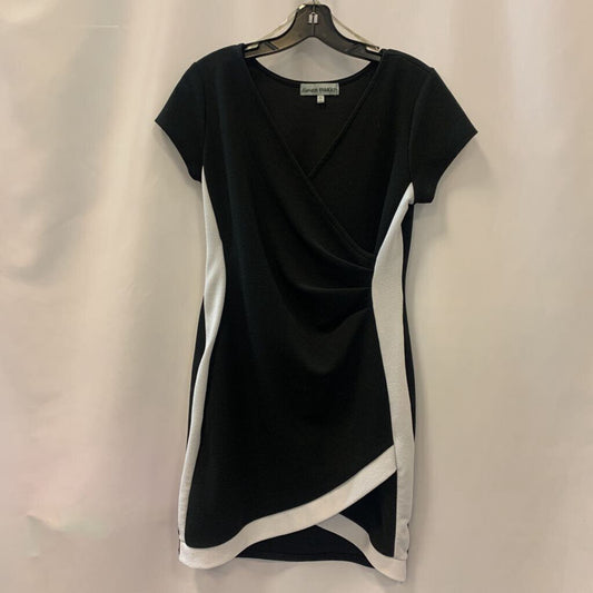 Dress: Short Sleeve Wrap Style Short