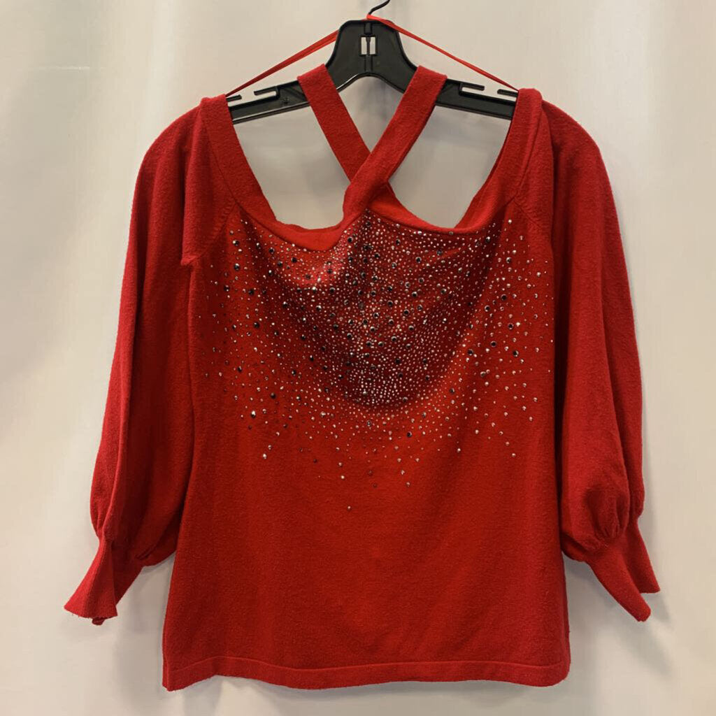 Sweater: Long Sleeve Halter Neck Bling