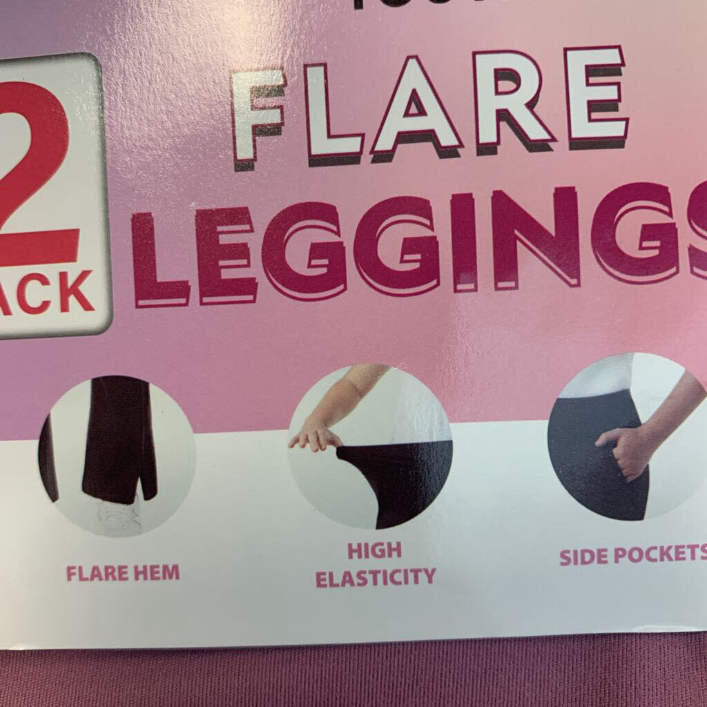 2 Pack Flare Leggings