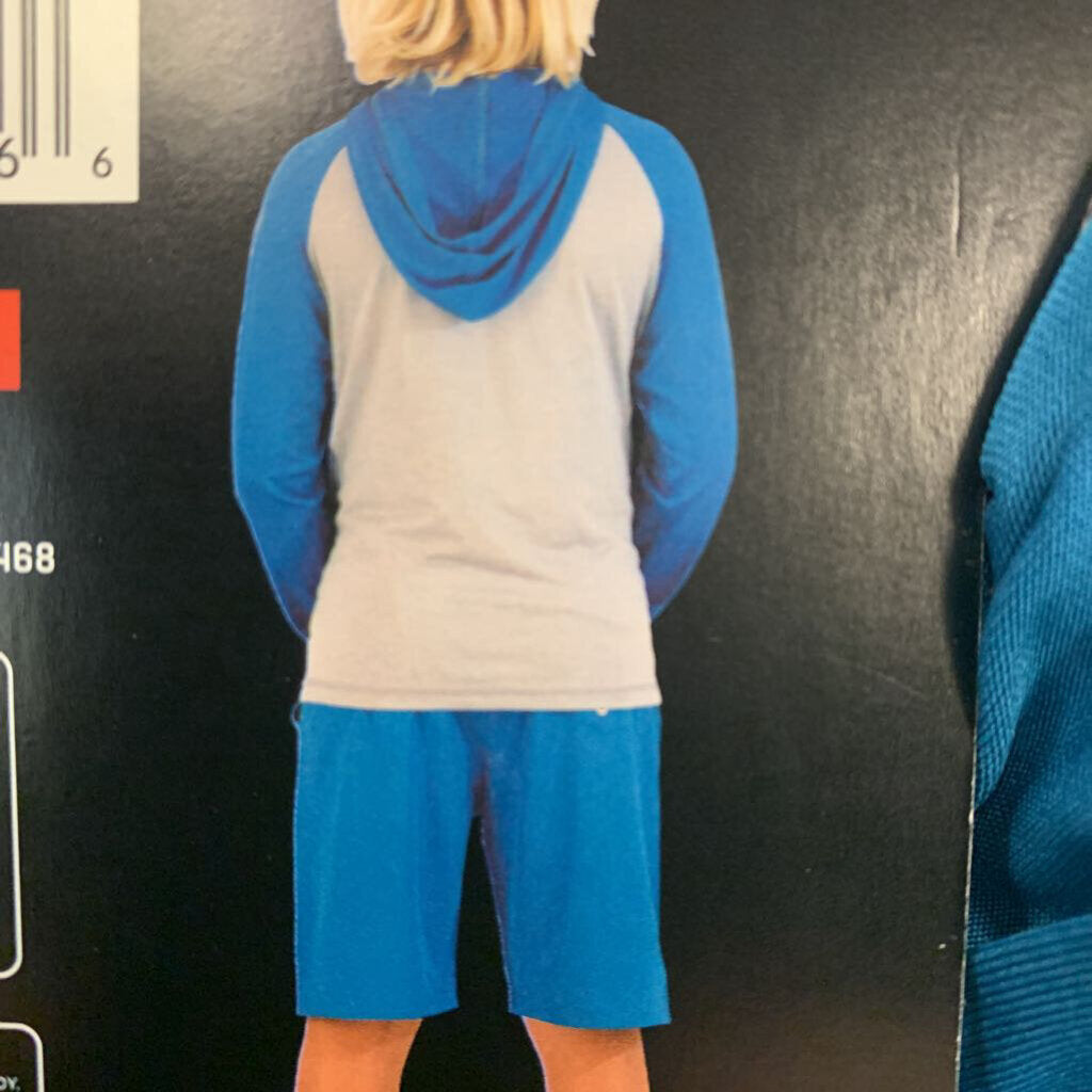 2 Pc Swim Set with Hooded Long Sleeve