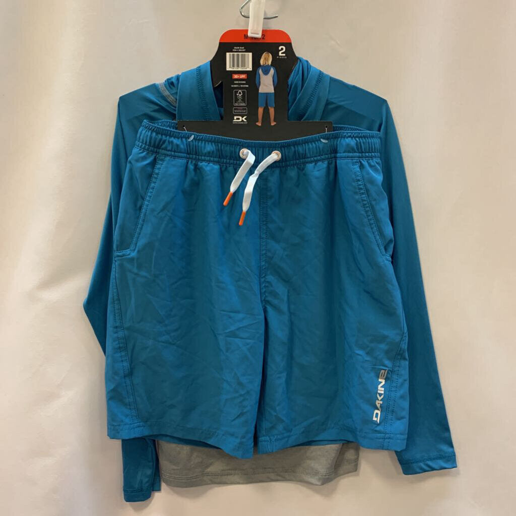 2 Pc Swim Set with Hooded Long Sleeve