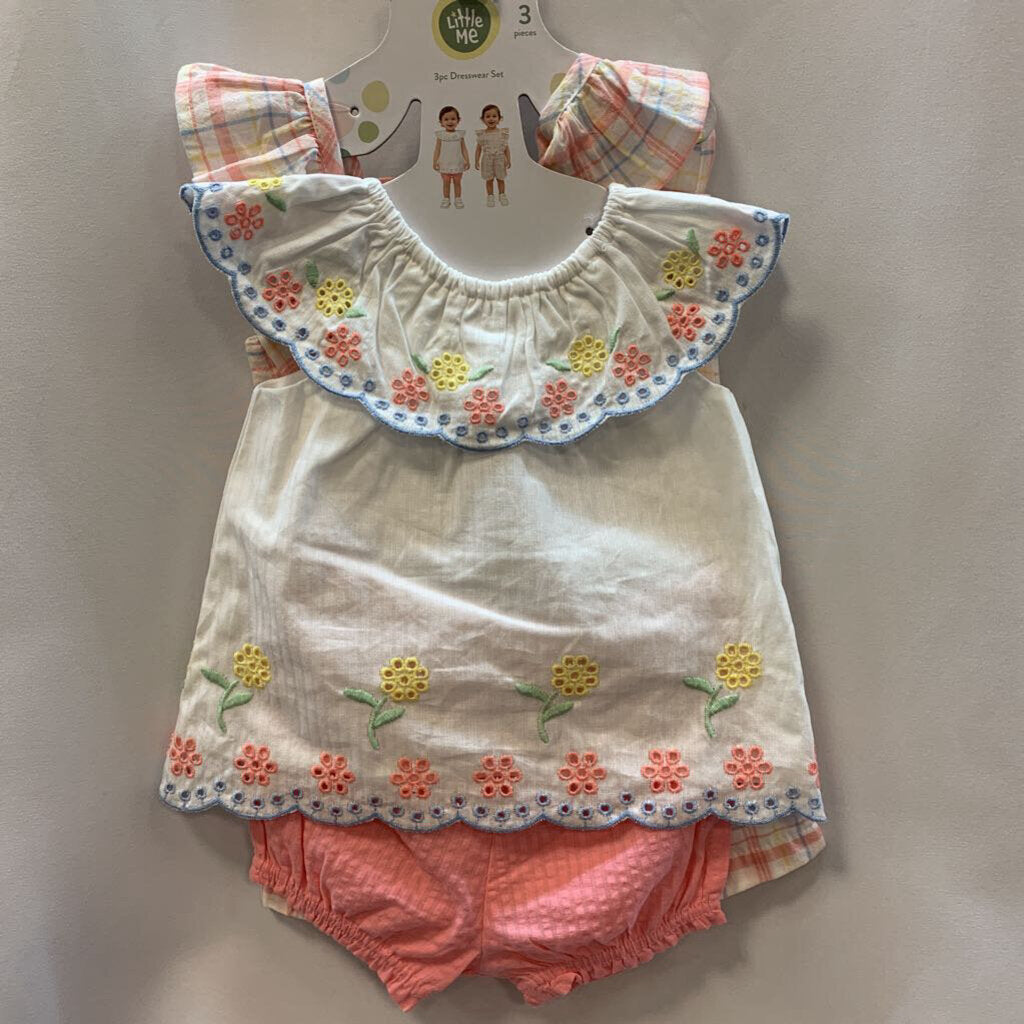 3 Pc Dresswear Set with Romper