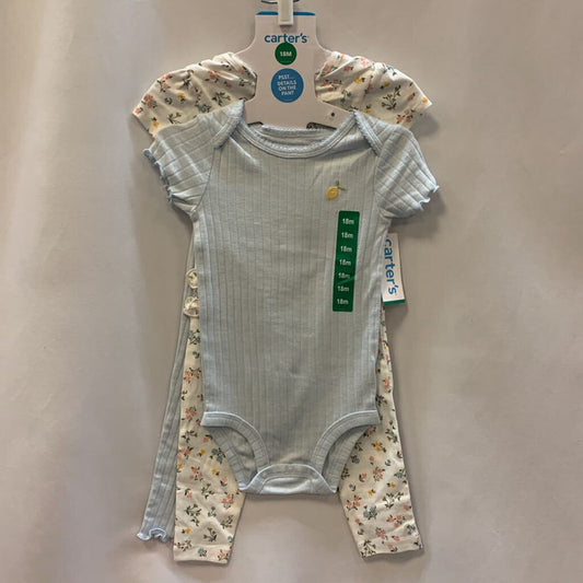 4 Pc Layette Set Lemon and Flowers