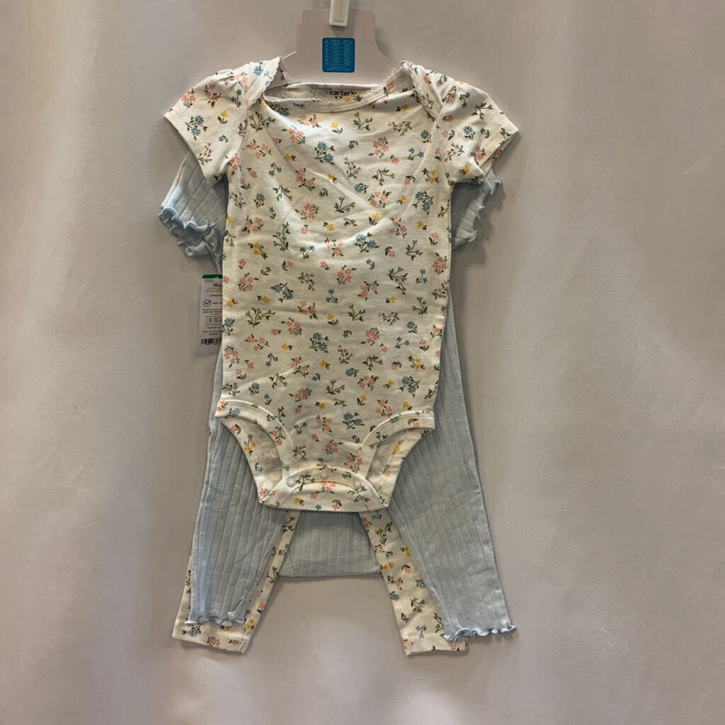 4 Pc Layette Set Lemon and Flowers