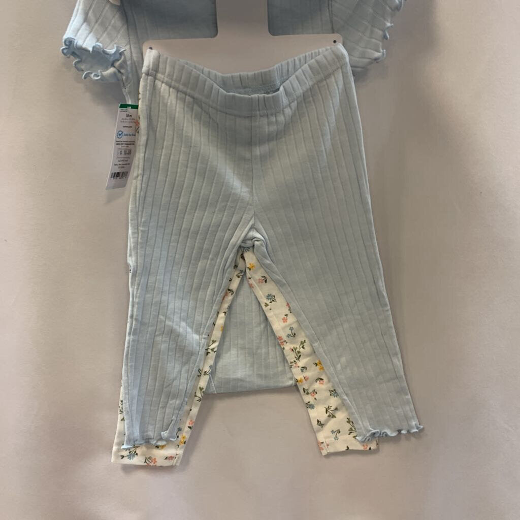 4 Pc Layette Set Lemon and Flowers