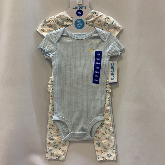 4 Pc Layette Set Lemon and Flowers