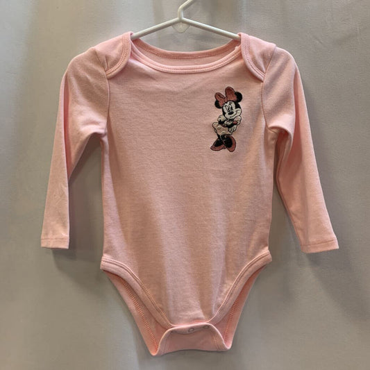 Minnie Mouse onesie with embroidery