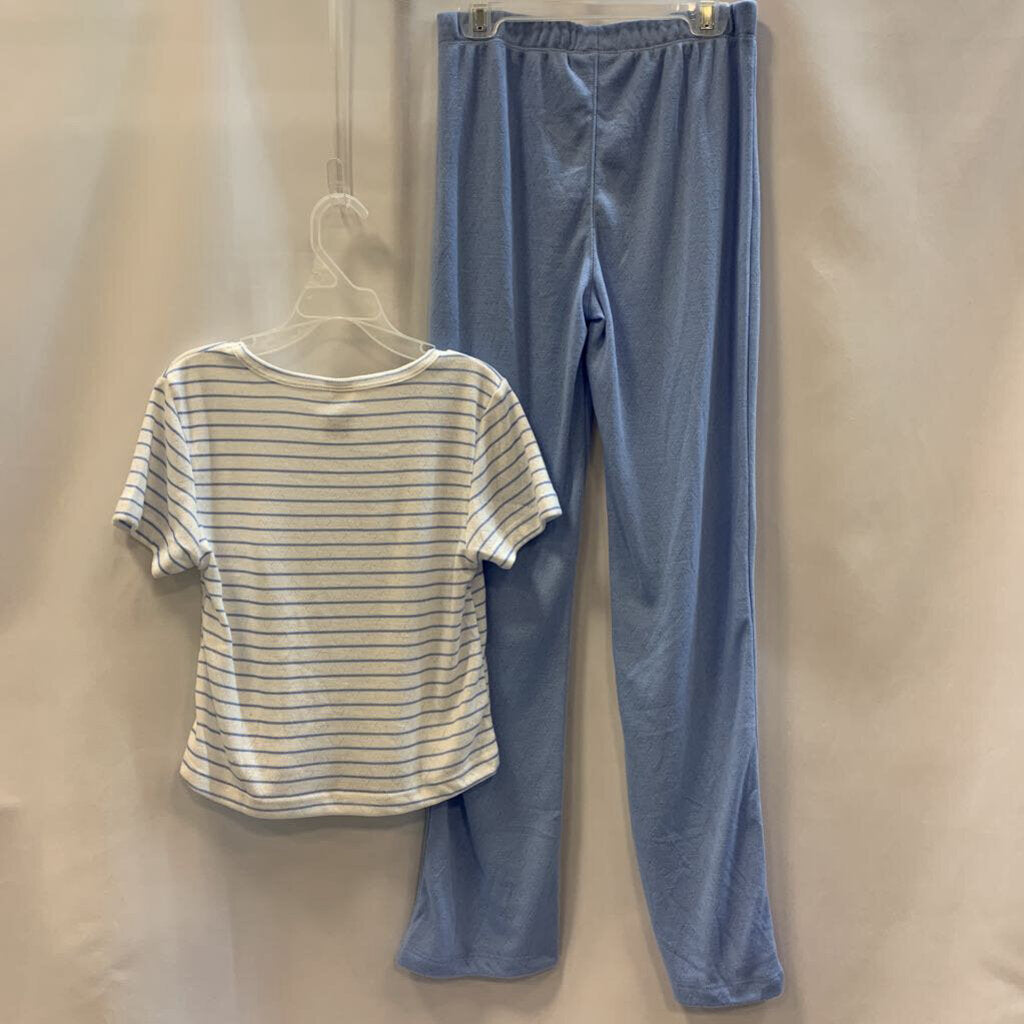 2 Pc Sleep Pajama Set Stripes