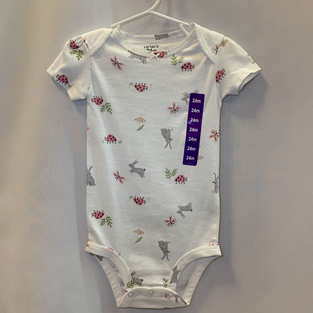 Onesie: Bunny and Flowers
