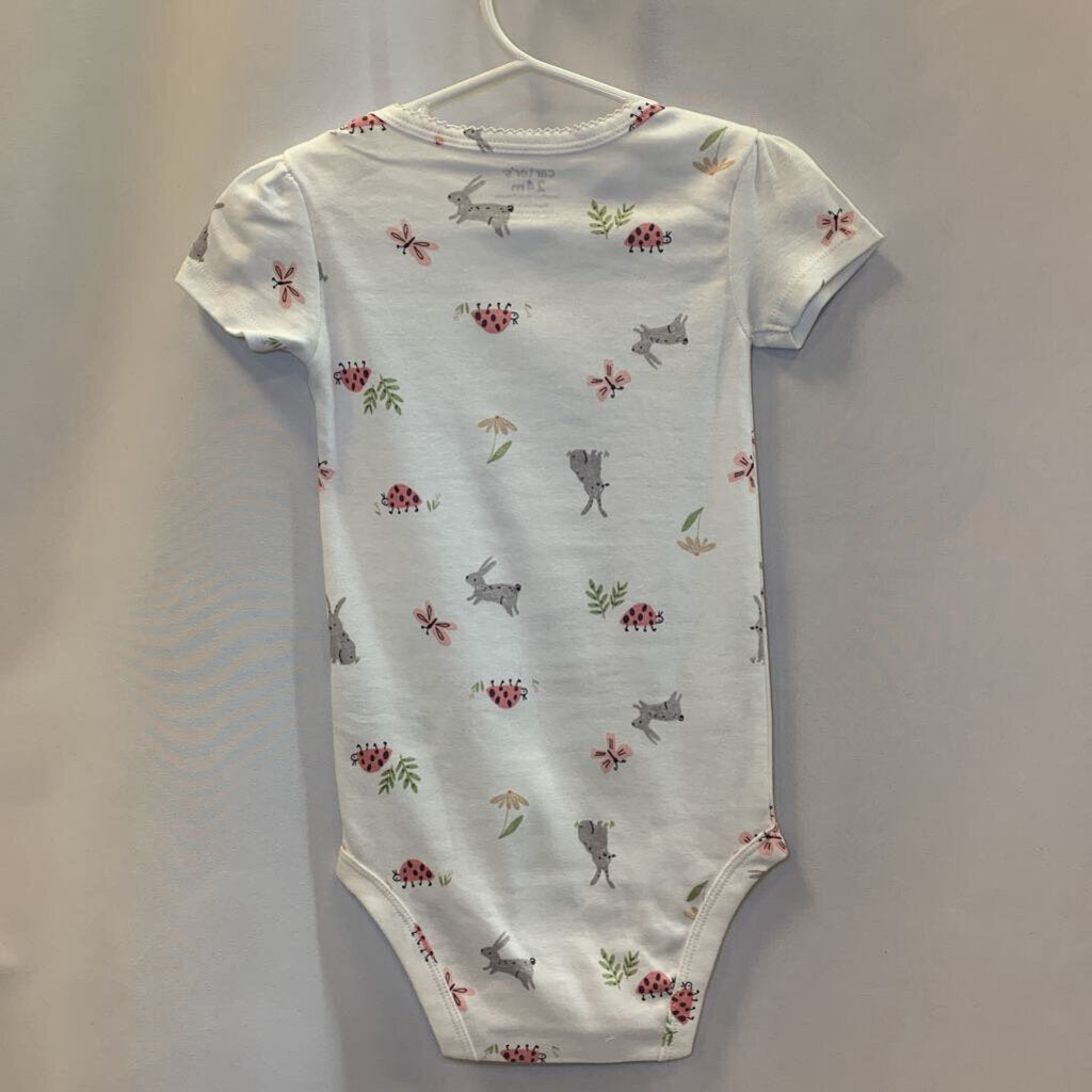 Onesie: Bunny and Flowers