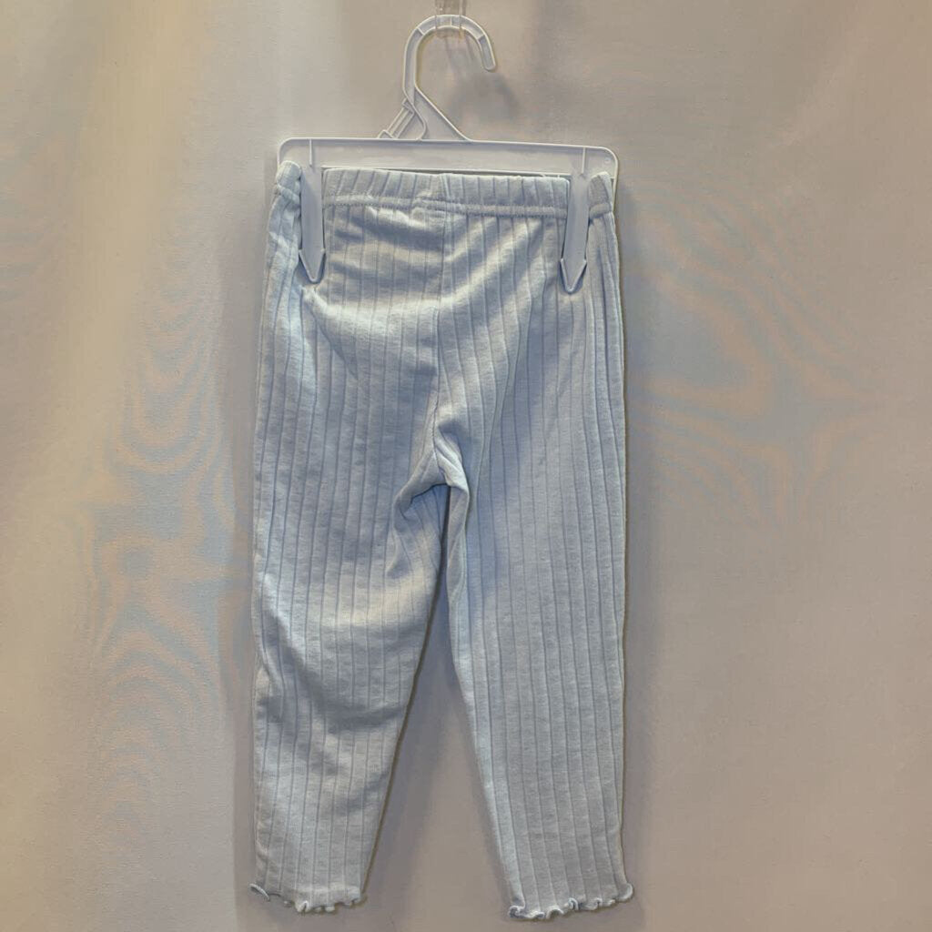 Pants: Ribbed Ruffle Ankle