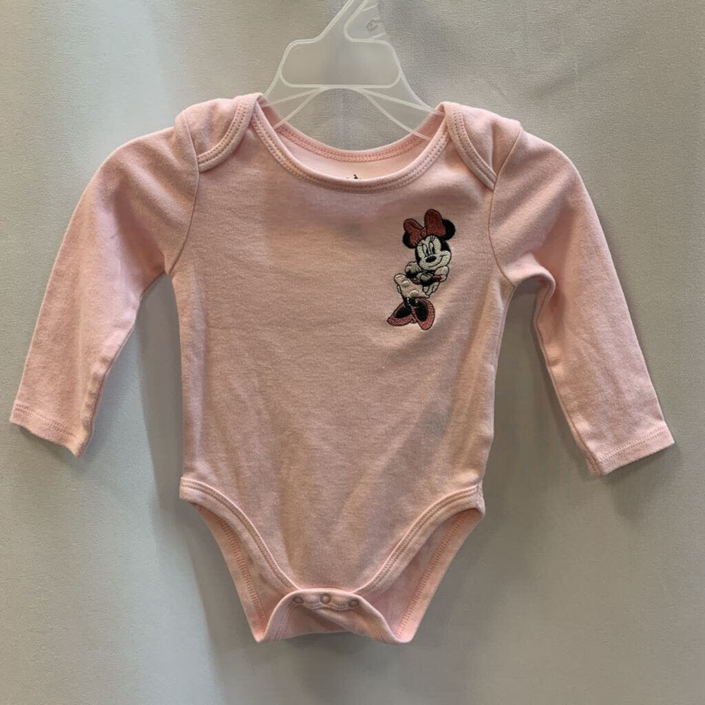 Embroidered Character Onesie Long Sleeve