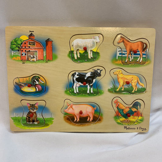 Puzzle: 8 Pc Farm Animals with Sound