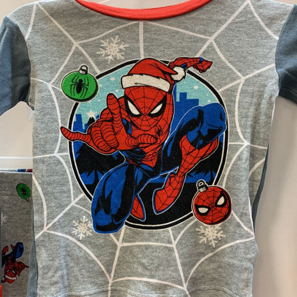 2 Pc Sleeper: Long Sleeve Spiderman Christmas