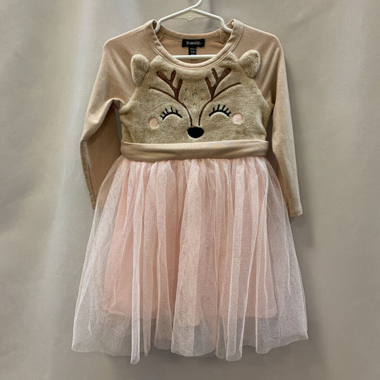 Dress: Long Sleeve Deer with Sparkle Skirt