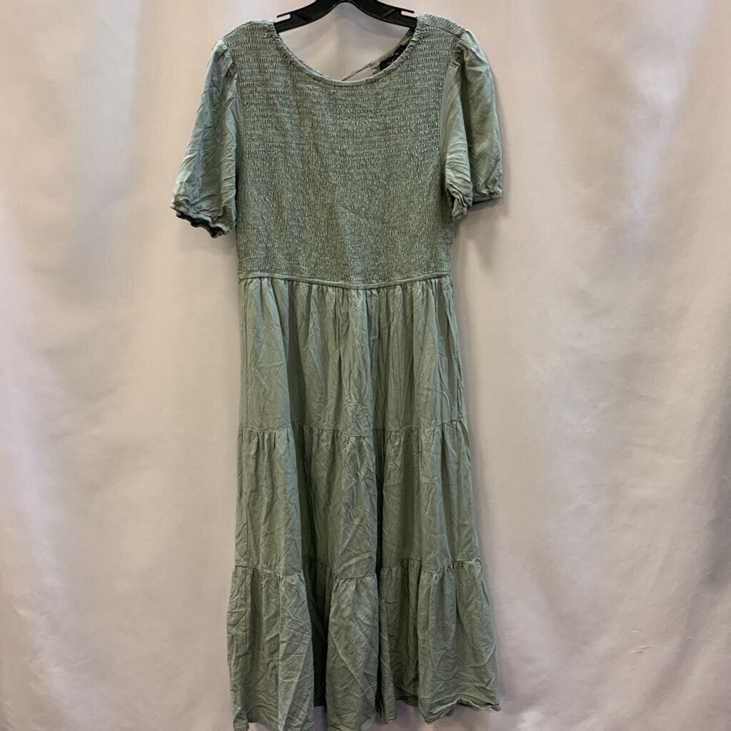 Dress: Smocked Tiered Maxi