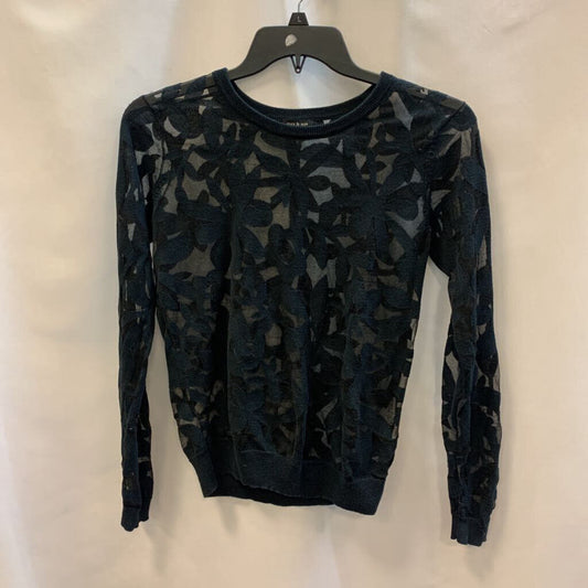 Sweater: Sheer Floral Design