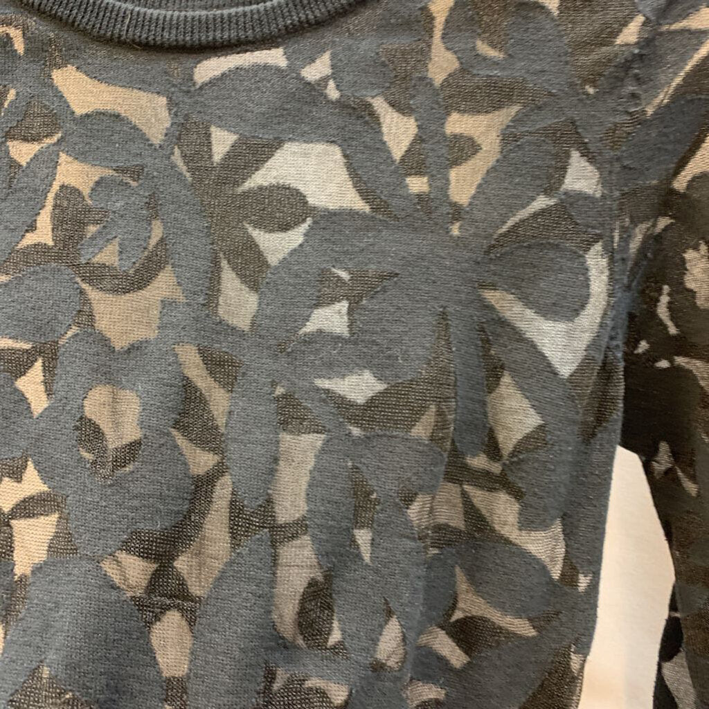 Sweater: Sheer Floral Design