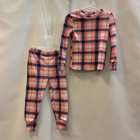 2 Pc Sleeper: Plaid Long Sleeve Set