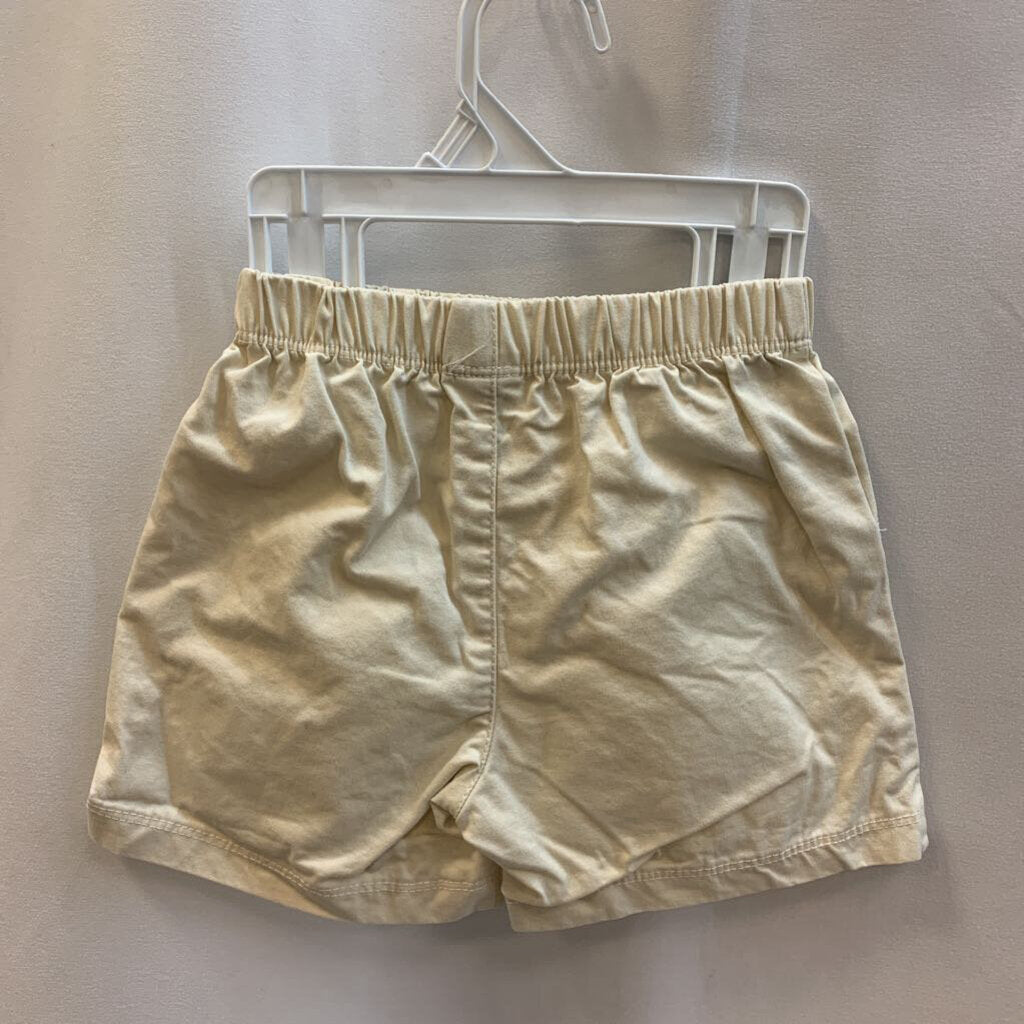 Shorts: Khaki Stretch with Button