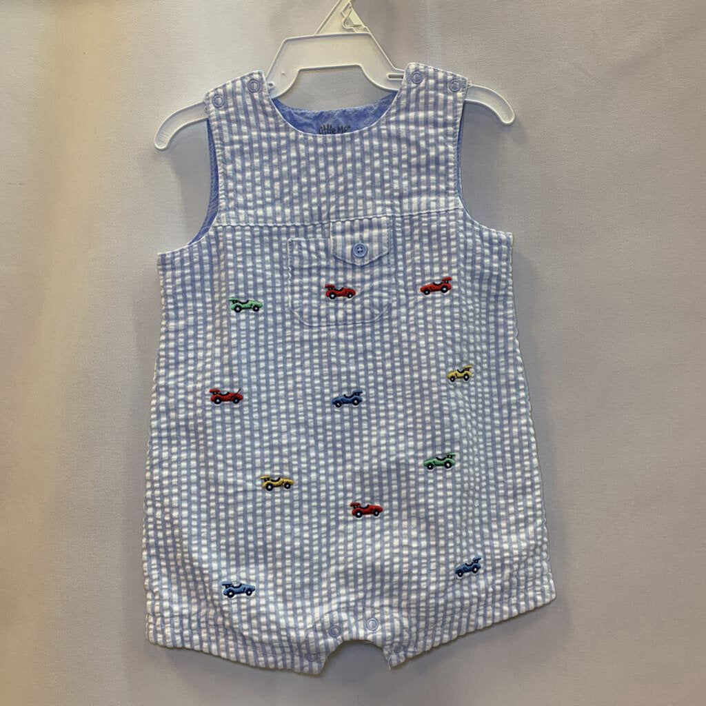 Romper: Striped with Cars