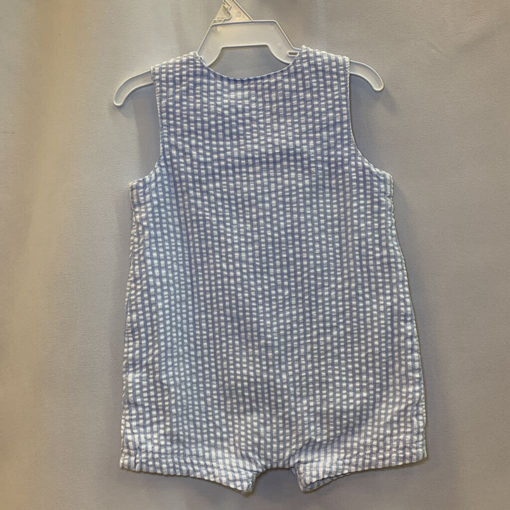 Romper: Striped with Cars
