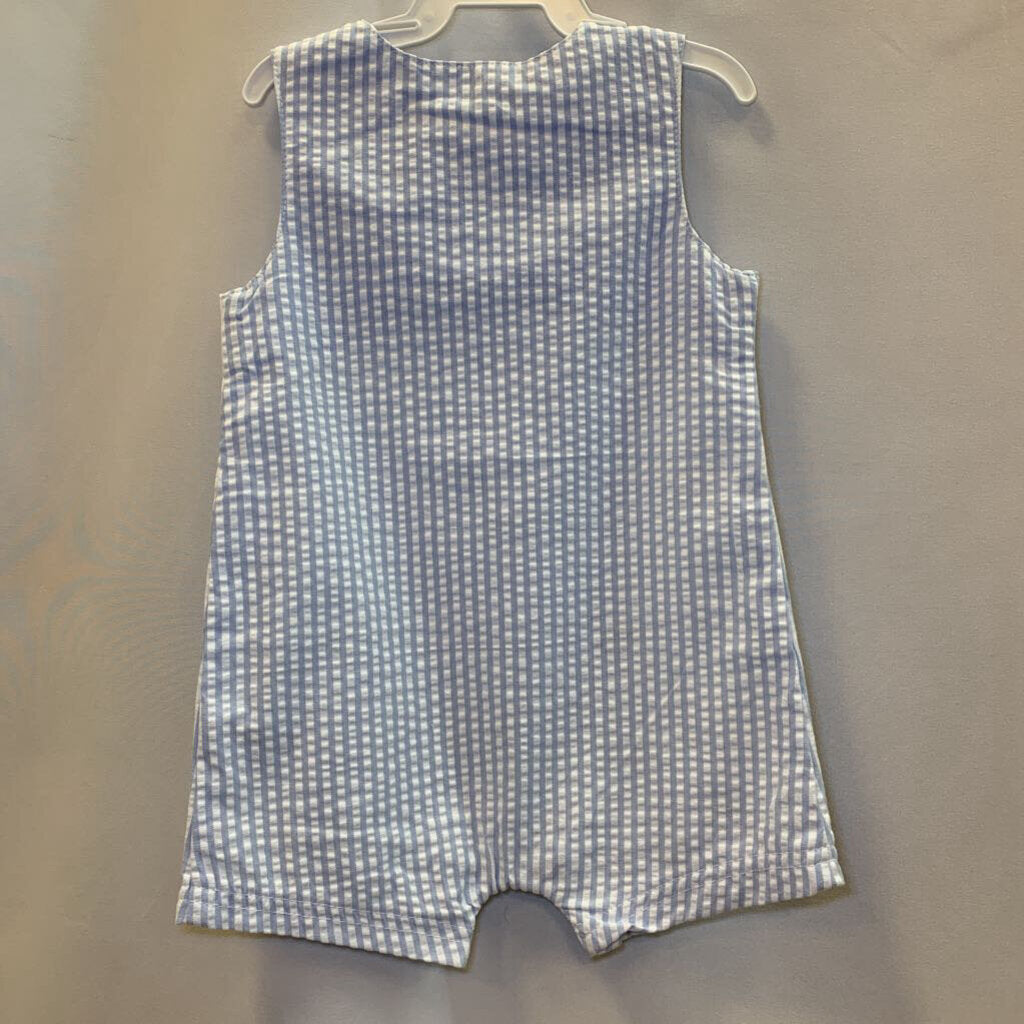 Romper: Striped with Cars