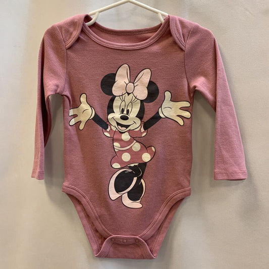 Onesie: Long Sleeve Minnie Mouse