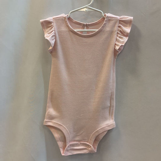 Onesie Short Sleeve Ruffle Stripes