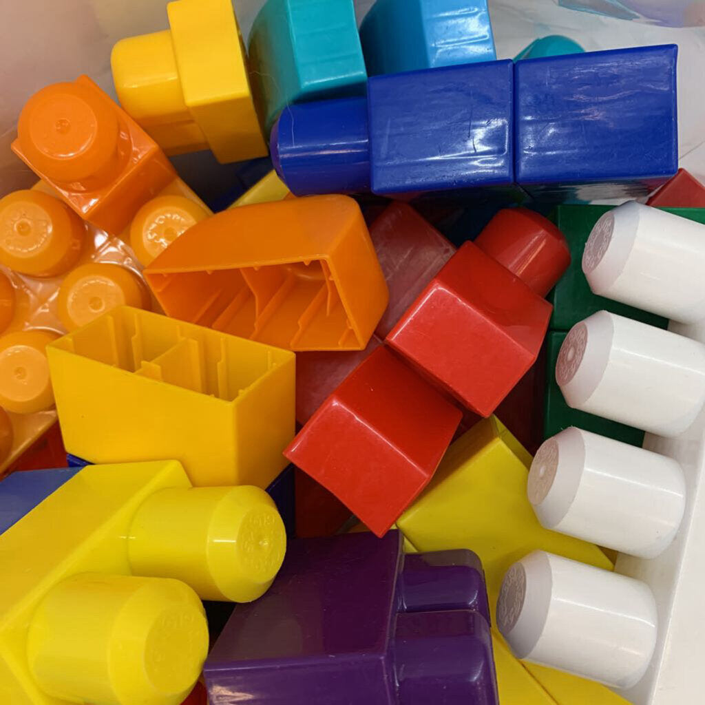 50pc assorted blocks with wagon