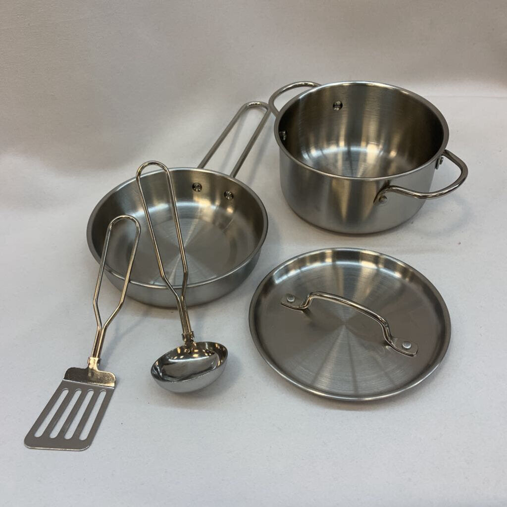 Play Kitchen: 5pc Pots & Pans